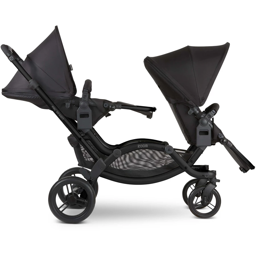 ABC DESIGN Geschwisterwagen Zoom BlackBlack inklusive Wheelblades
