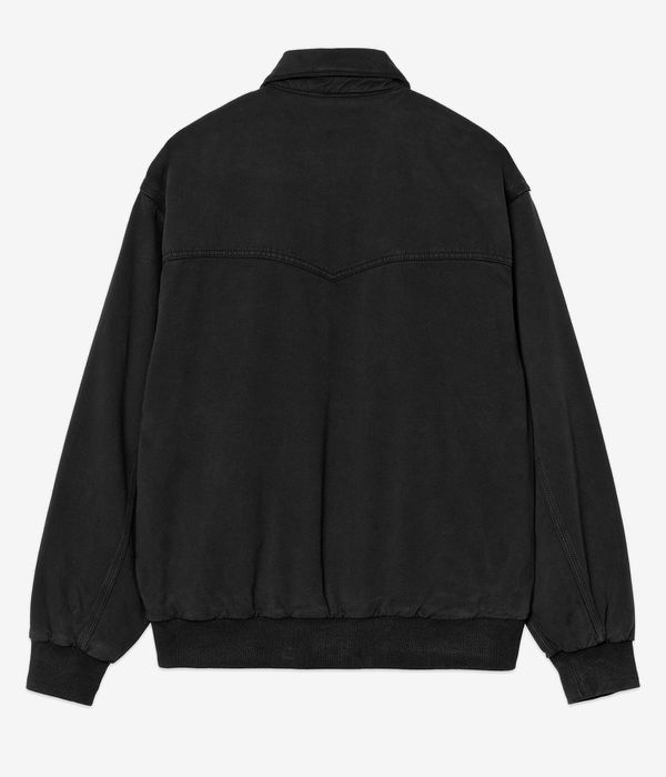 Carhartt WIP OG Santa Fe Dewey Jacke (black garment dyed) online kaufen | skatedeluxe