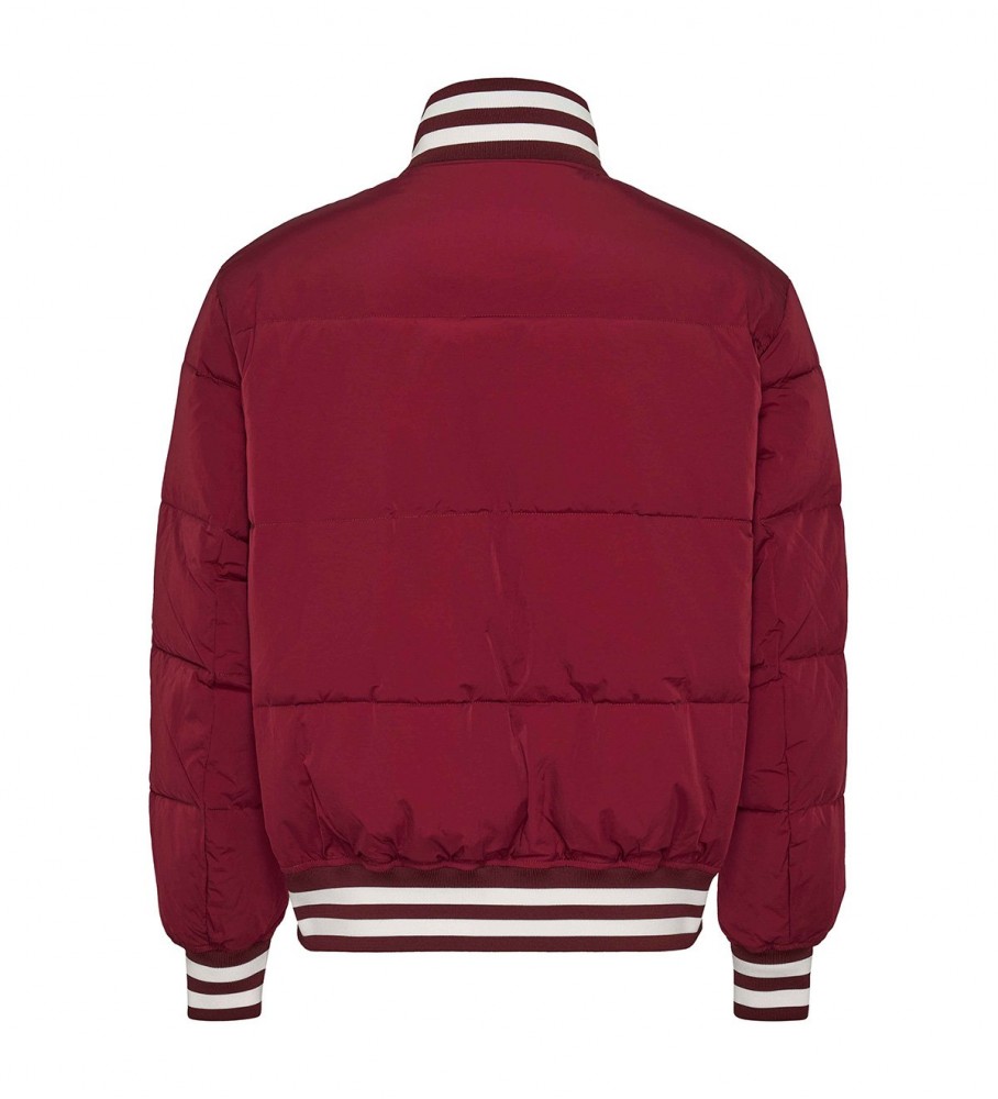 Jaqueta Tommy Jeans Varsity, bordô