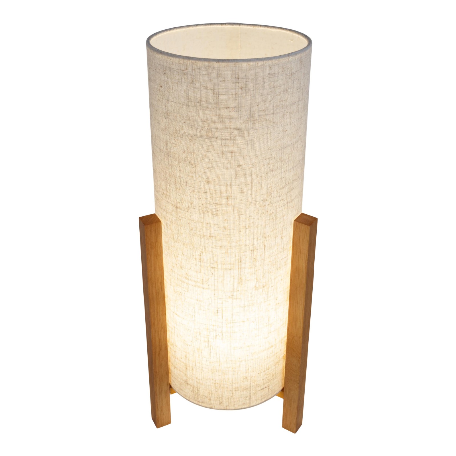 Tischleuchte MATILDA - naturfarben - Leinen - 52 cm