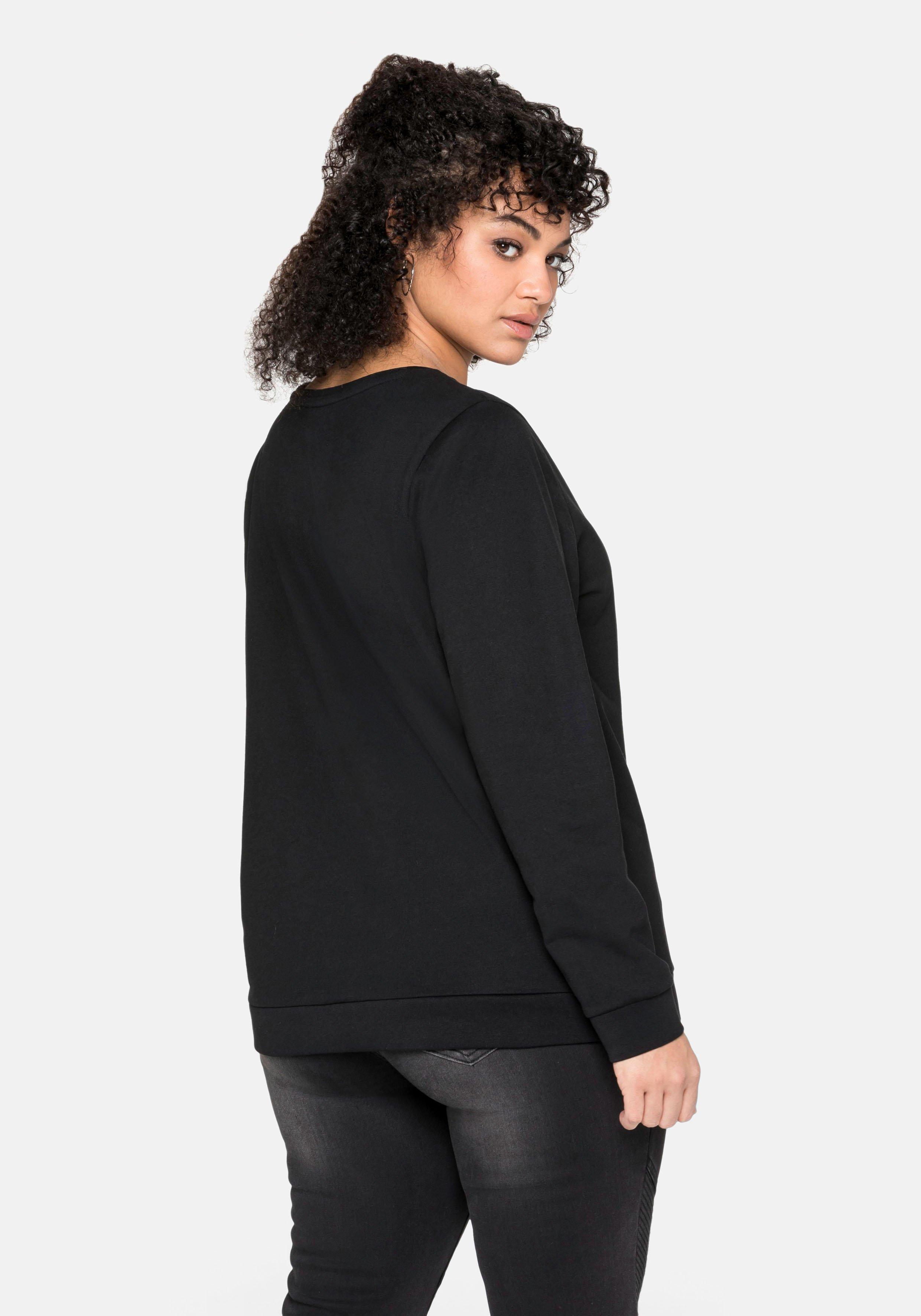 Sweatshirt mit seitlichen Reißverschlüssen