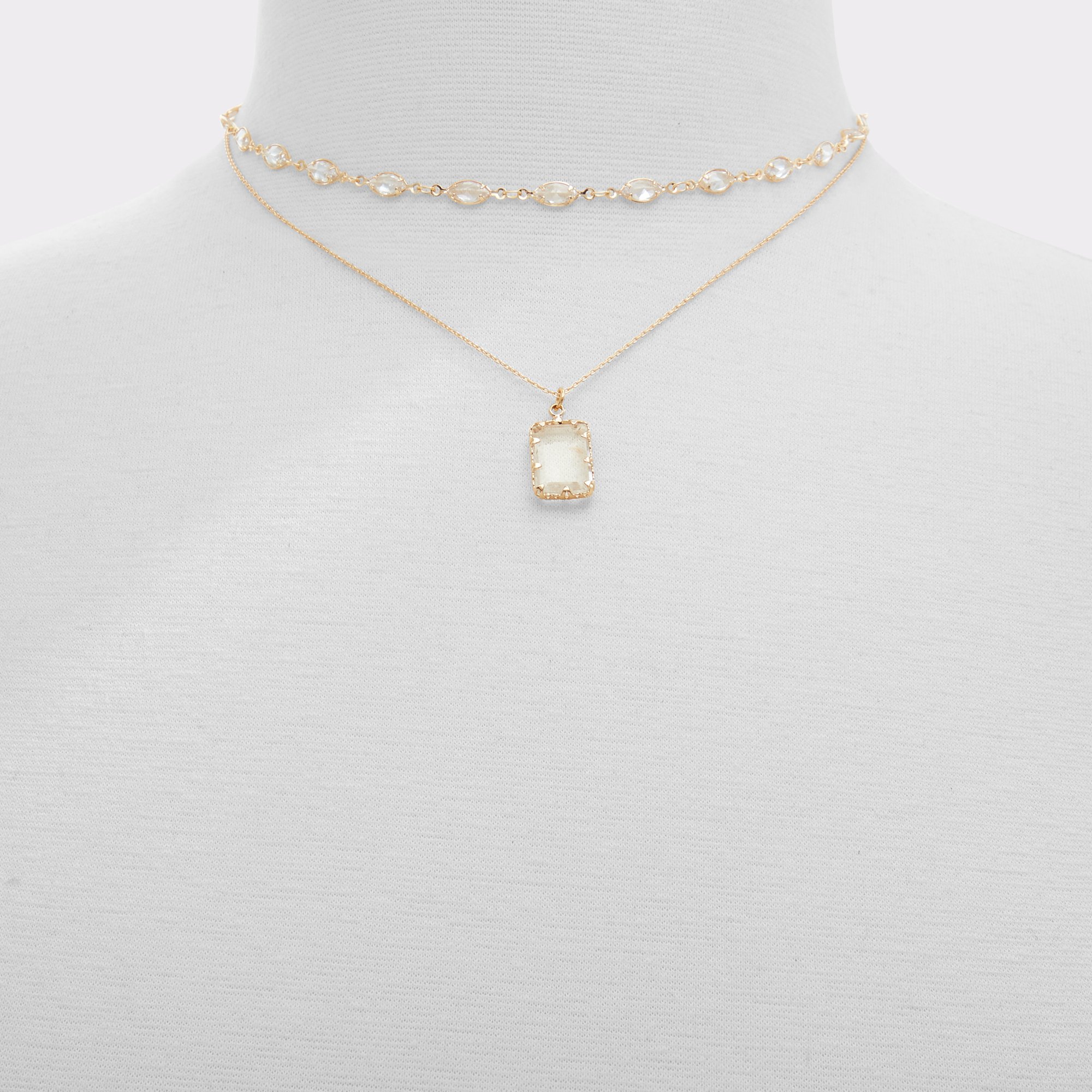 Destinie Gold-Clear Multi Women Necklaces