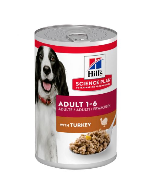 Hill's Canine Blik Adult - Hondenvoer - Kalkoen 370 g