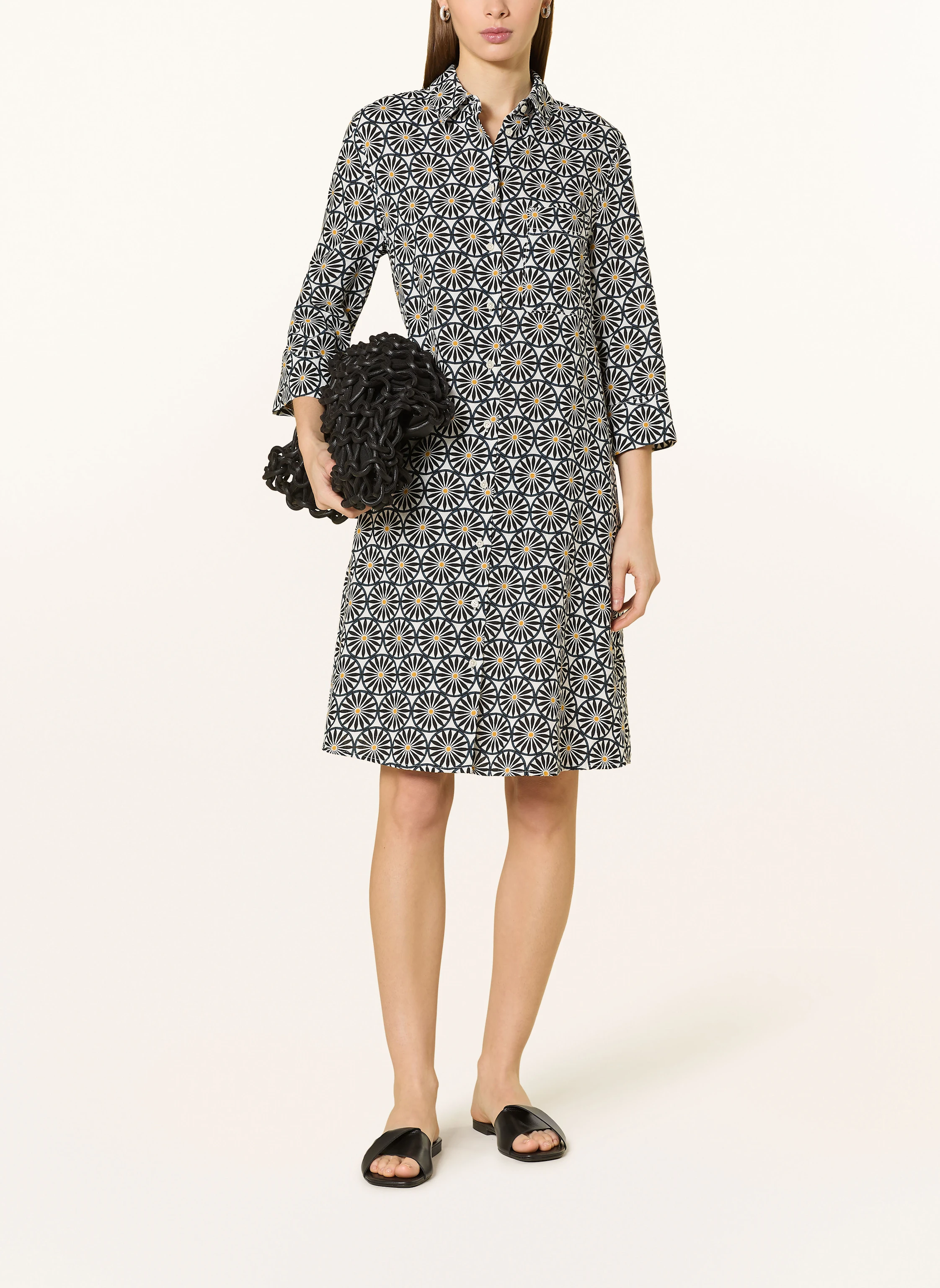 Marc O'Polo Hemdblusenkleid aus Leinen mit 3/4-Arm