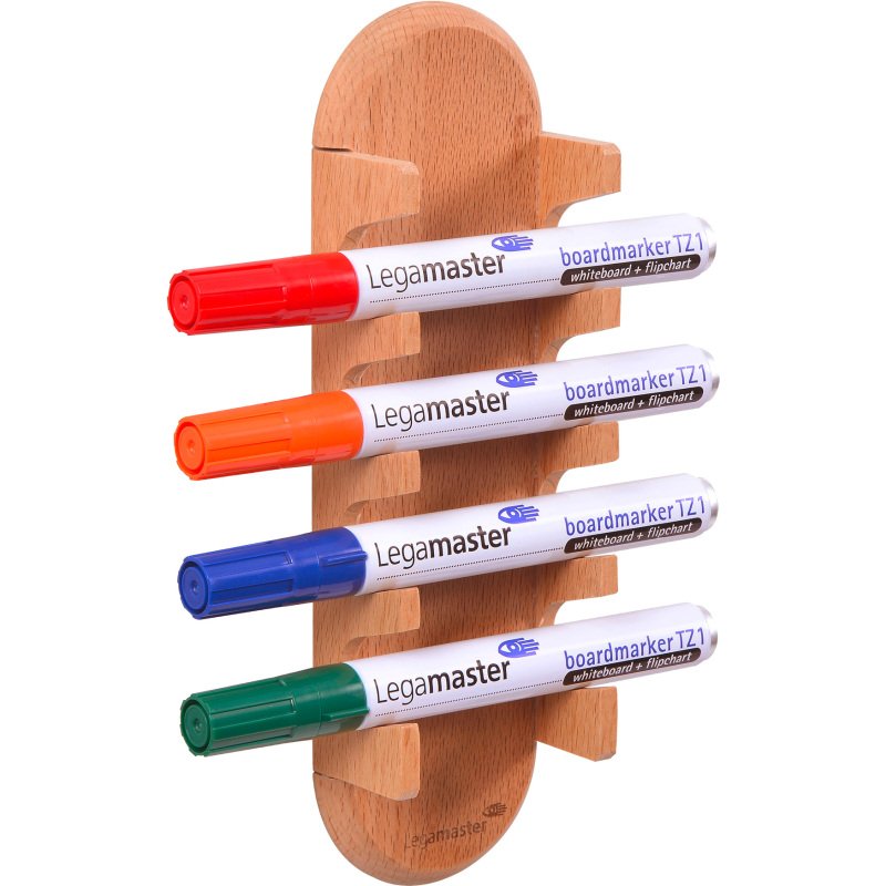 Porte-marqueurs magnétique Wooden en bois Legamaster