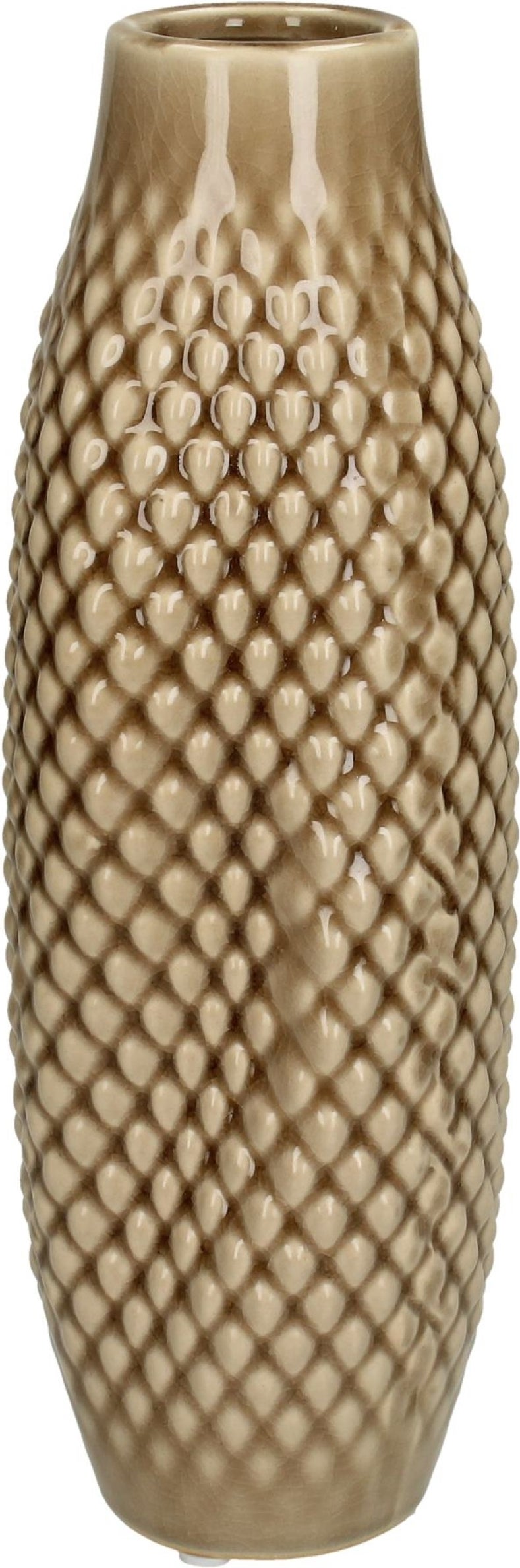 HD Collection vaas Pollie bruin D 9,5 H 28 cm