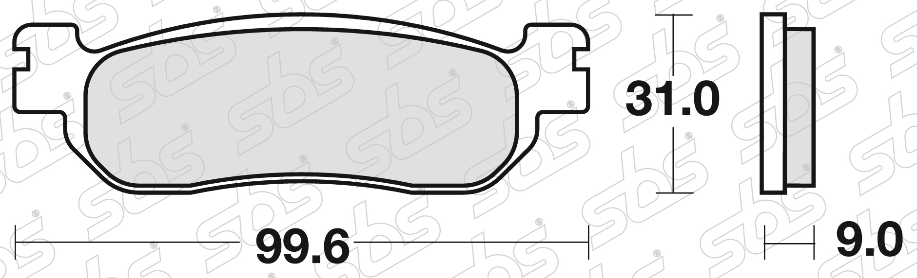 SBS - Plaquettes de frein 728 HF