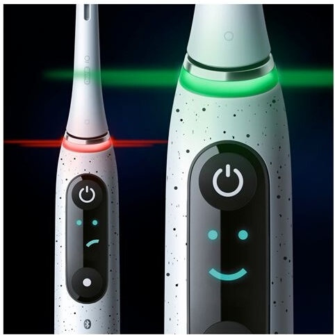 Brosse à dents électrique Oral B IO 10 Blanche Connectee Bluetooth + Pochette
