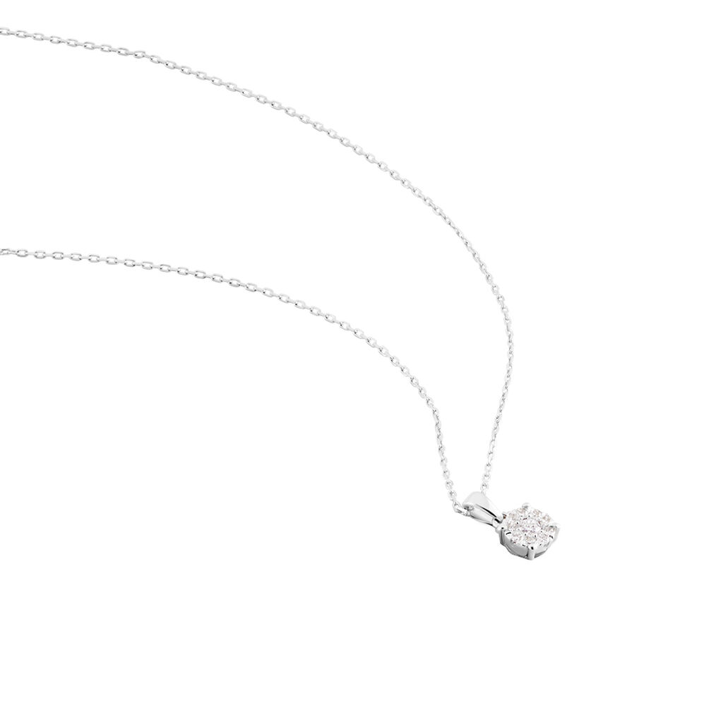 Collier Artemis Or Blanc Diamant