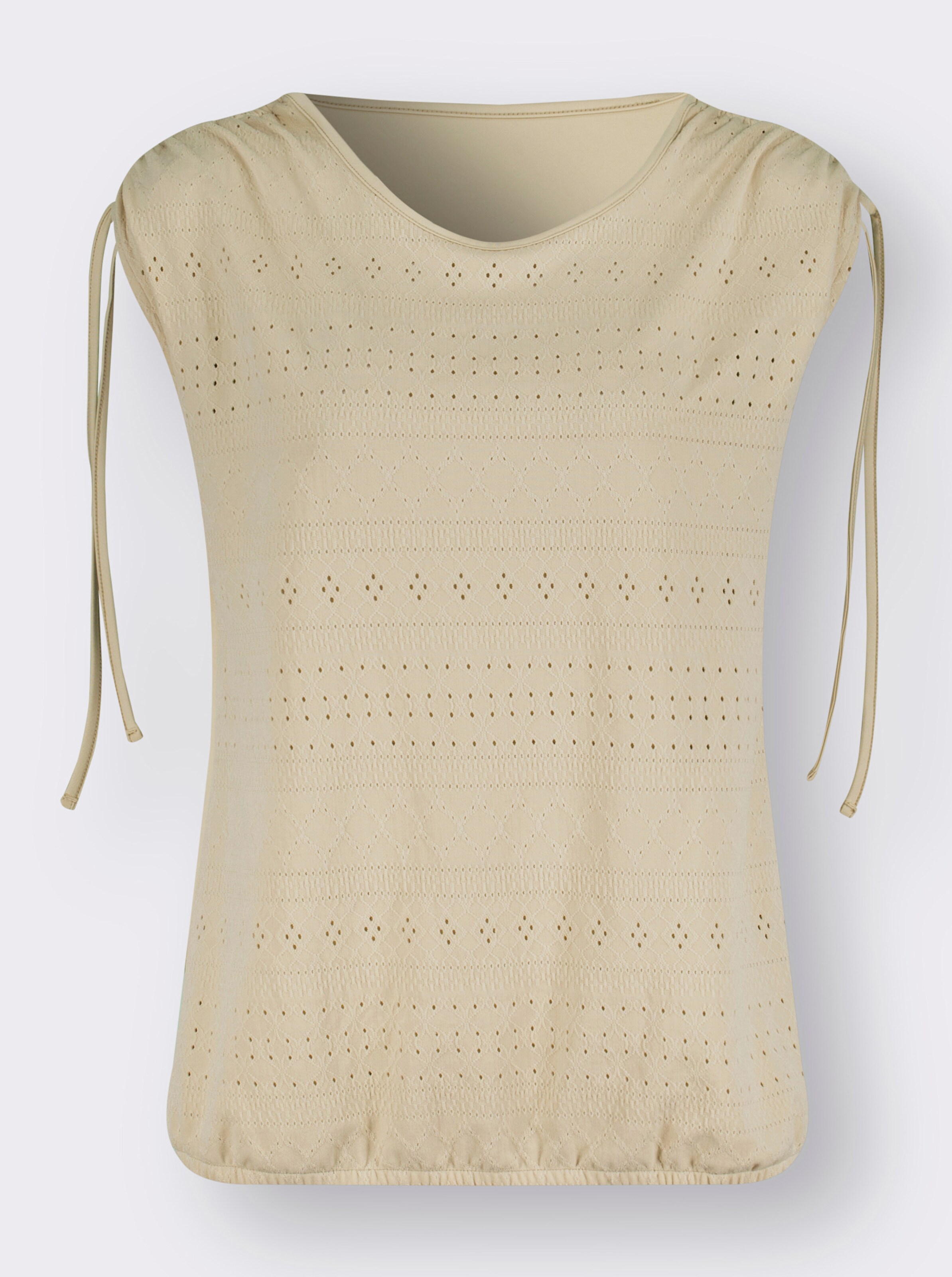 Shirt mit Spitze im Vorderteil