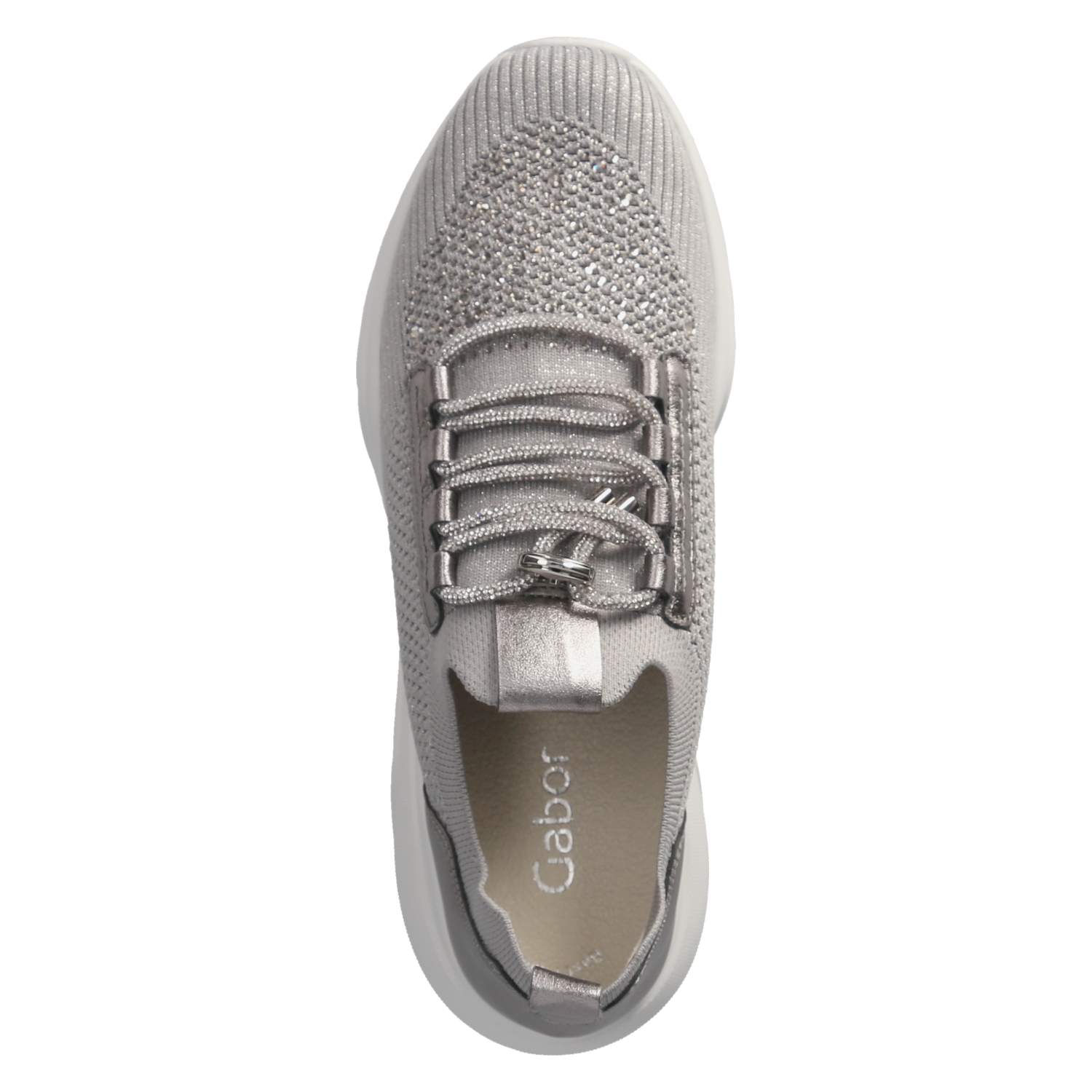 Gabor Low Sneaker - grau (glitter)