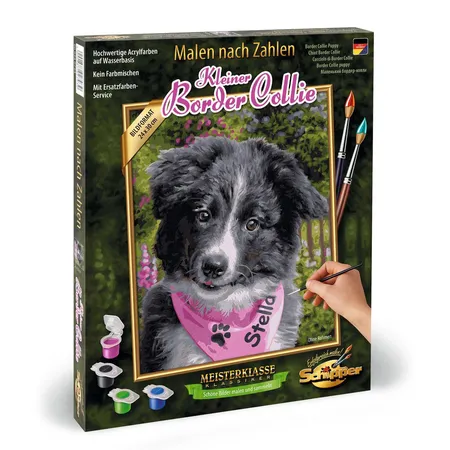 Schipper Malen nach Zahlen Border Collie Puppy