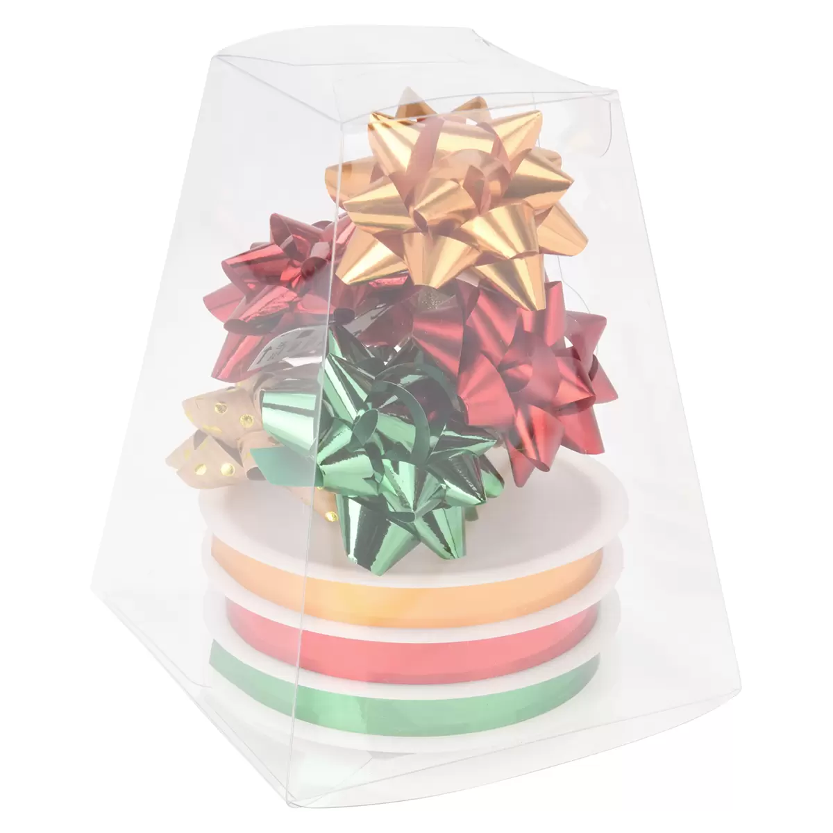 Geschenk-Dekoband mit Schleife Xmas-Gift gold,grün,rot