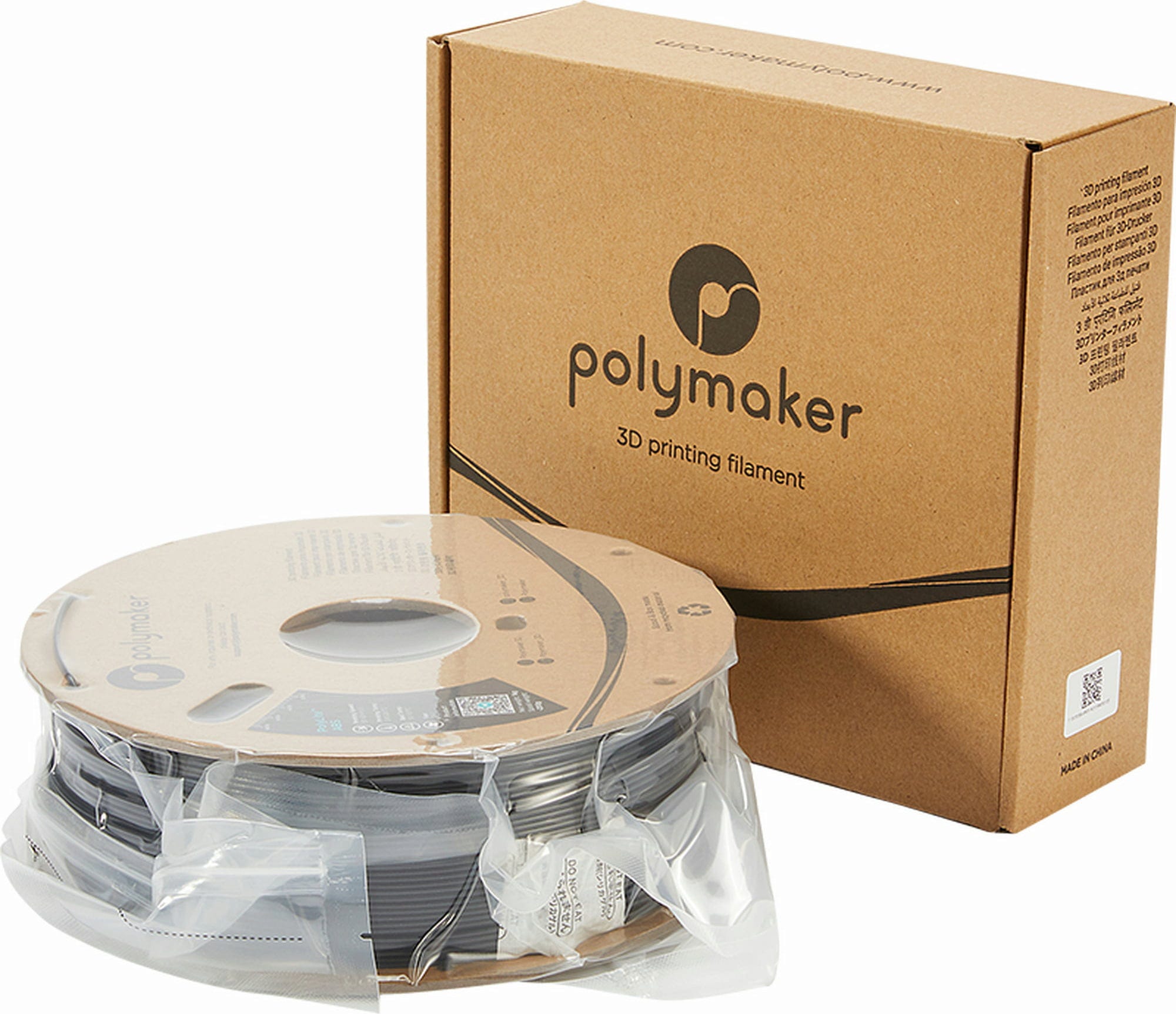 Polymaker  PolyLite ABS Schwarz, 1,75 mm / 1000 g    Außergewöhnliche Qualität mit PolyLite ABS in Schwarz