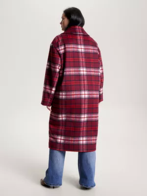 Casaco Relaxed Curve Tartan TH Monogram
