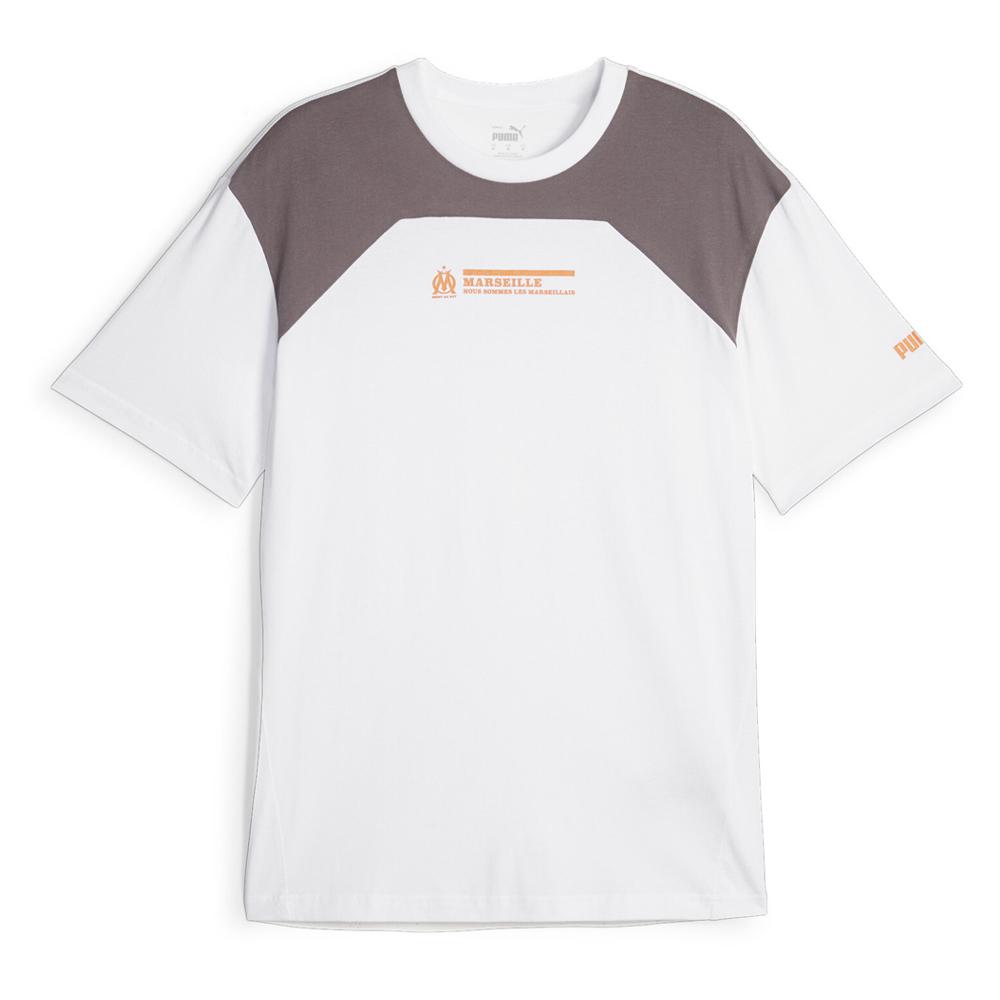 Puma OM T-shirt Blanc/Gris Homme Puma