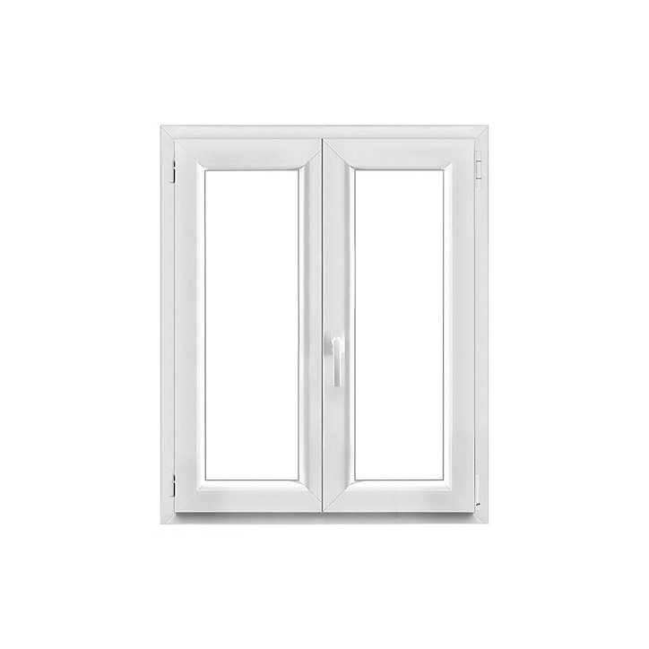Fenêtre PVC 2 vantaux oscillo-battant GoodHome blanc - 90 x h.105 cm