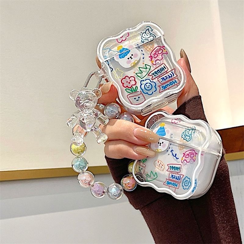 Capritz - Cartoon Strap AirPods / Pro oortelefoonhoesje