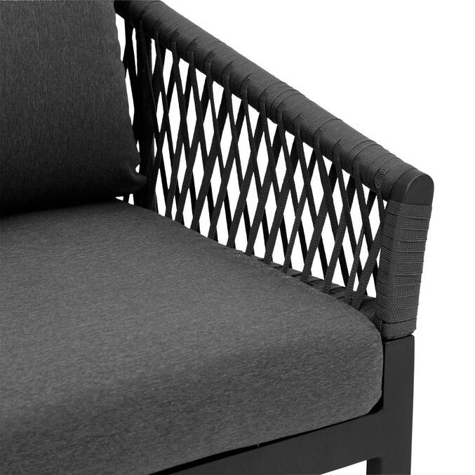 Salon de jardin ORIENGO Anthracite & Graphite