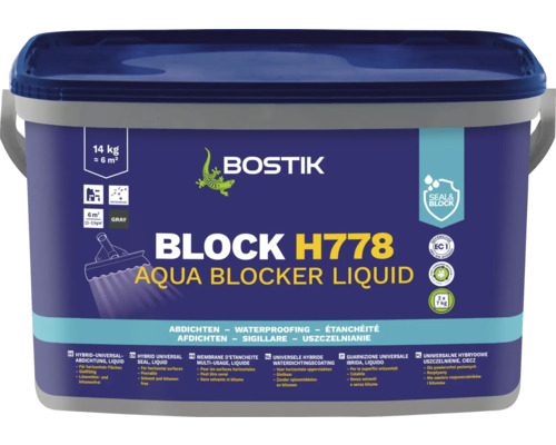 Bostik BLOCK H778 AQUA BLOCKER LIQUID Hybride Universele Kit 14 kg