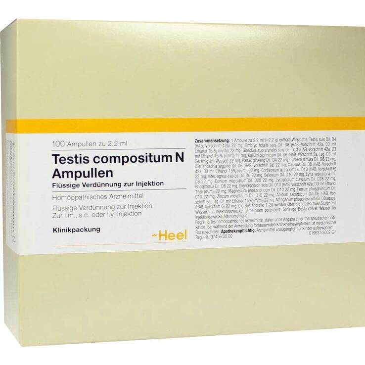 Testis Compositum N Ampullen, 100 St