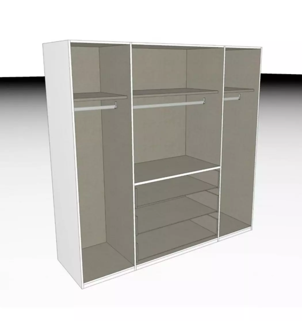 Kleiderschrank Evelyn-F 201 x 197 cm