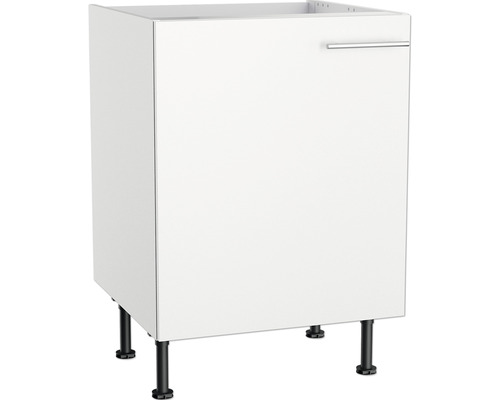 Optifit spoelbakkast Bengt932 BxDxH 60x58,4x87 cm wit mat gedemonteerd scharnier omkeerbaar (links of rechts te monteren)