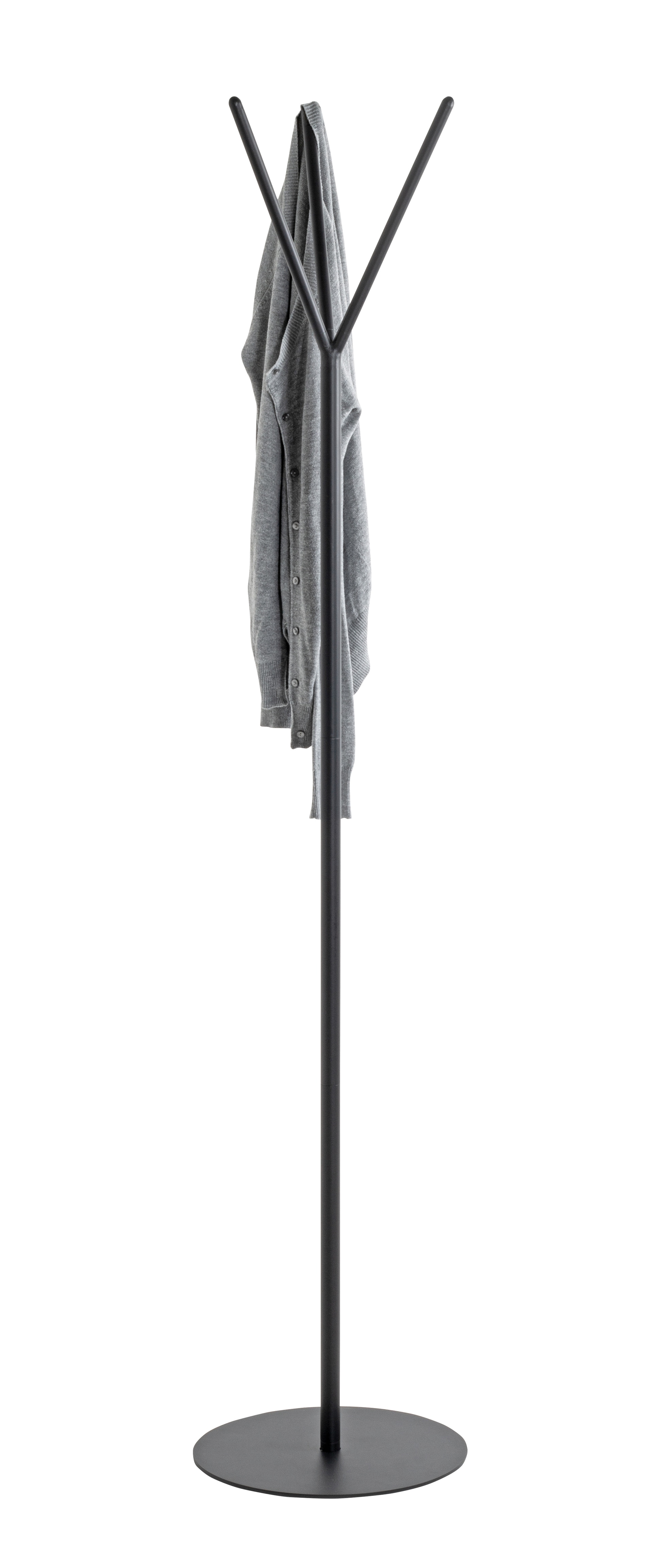 Garderobenständer 35 x 173 cm schwarz
