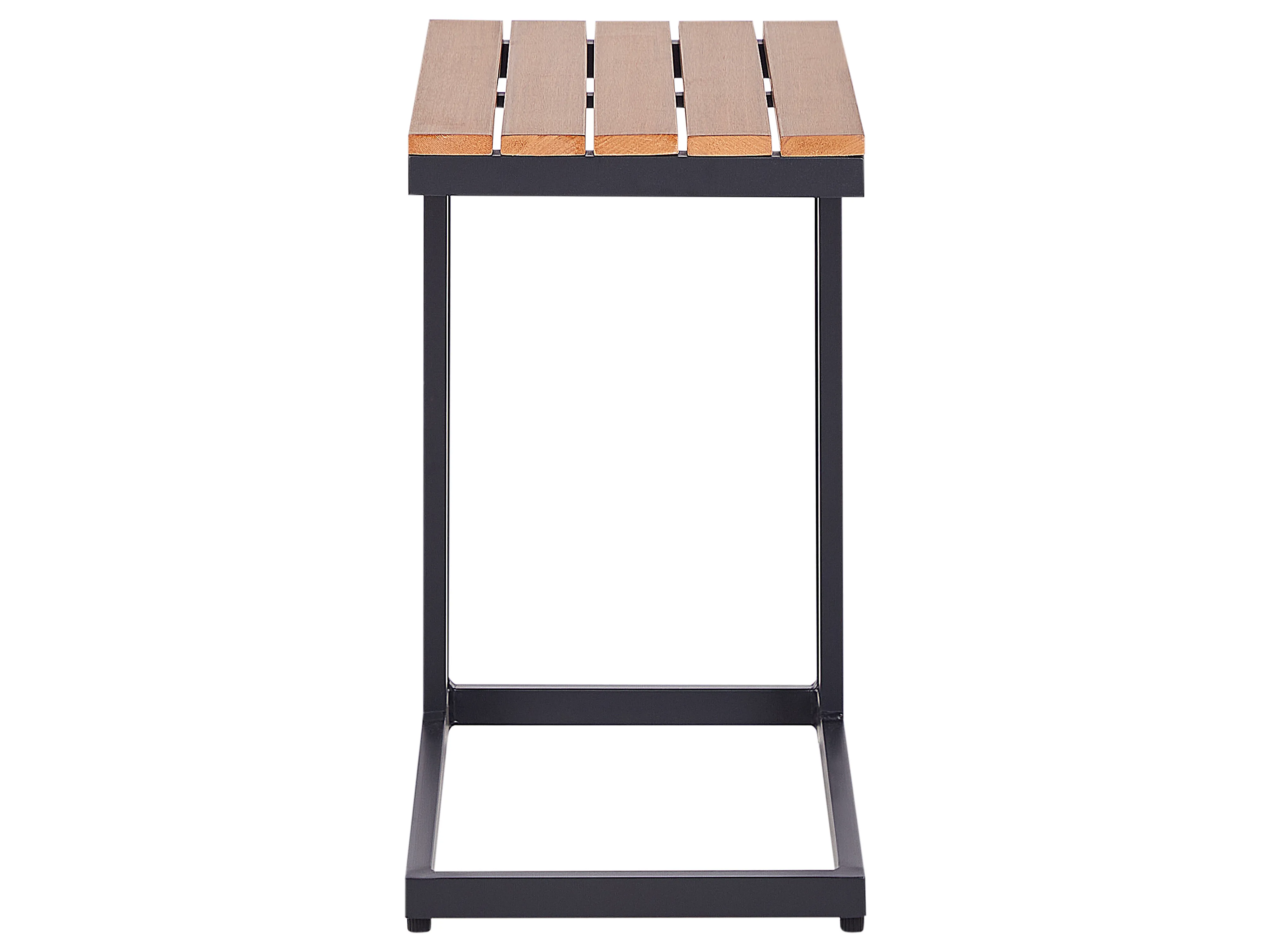 Tuin bijzettafel MESSINA 60 cm 35 cm Zwart