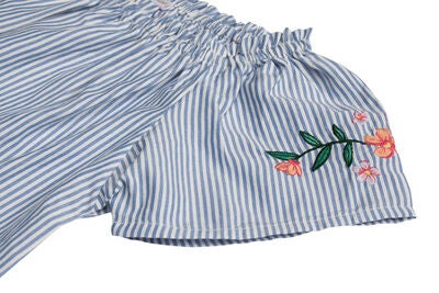 Petite Chérie Atelier Zola Bluse, Navy/White