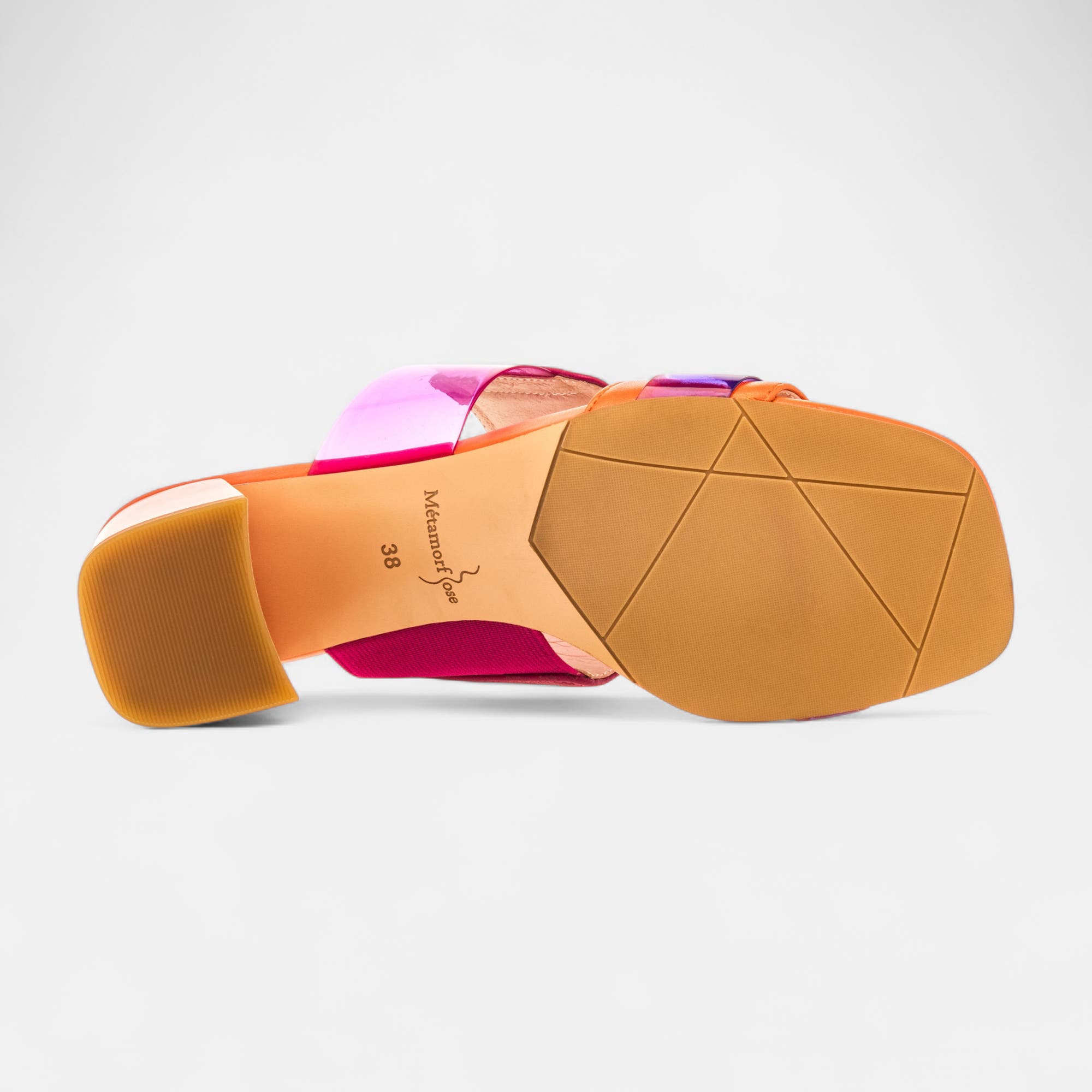 Mules à talon Femme fuchsia