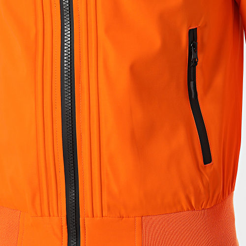 Veste Zippée A Capuche Orange
