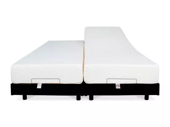 BELLECOUR LITERIE | Ensemble Duo FLEX 2x70x190 cm | Sommiers électriques + Matelas Mémoire de forme