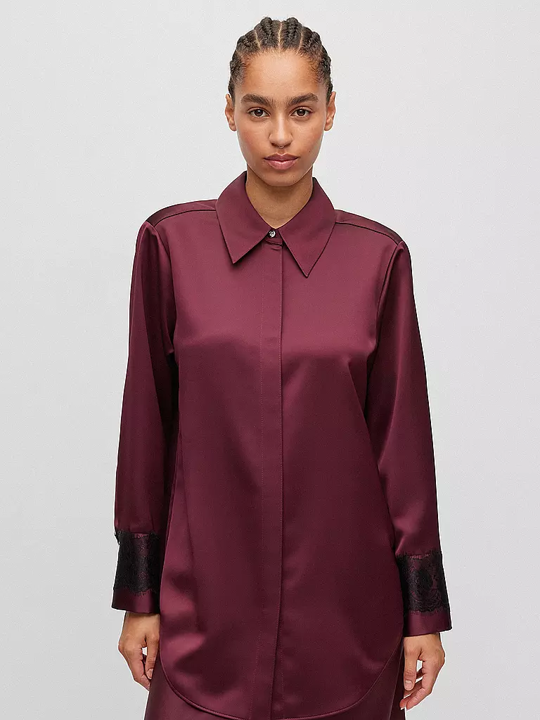 BOSS Bluse BESATINA1 rot