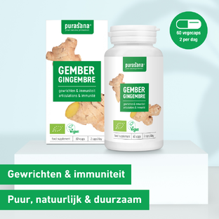 Purasana Biologische Gember Capsules 60VCP