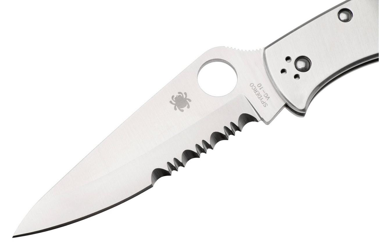Spyderco Endura 4 Stainless Steel C10PS partly serrated zakmes