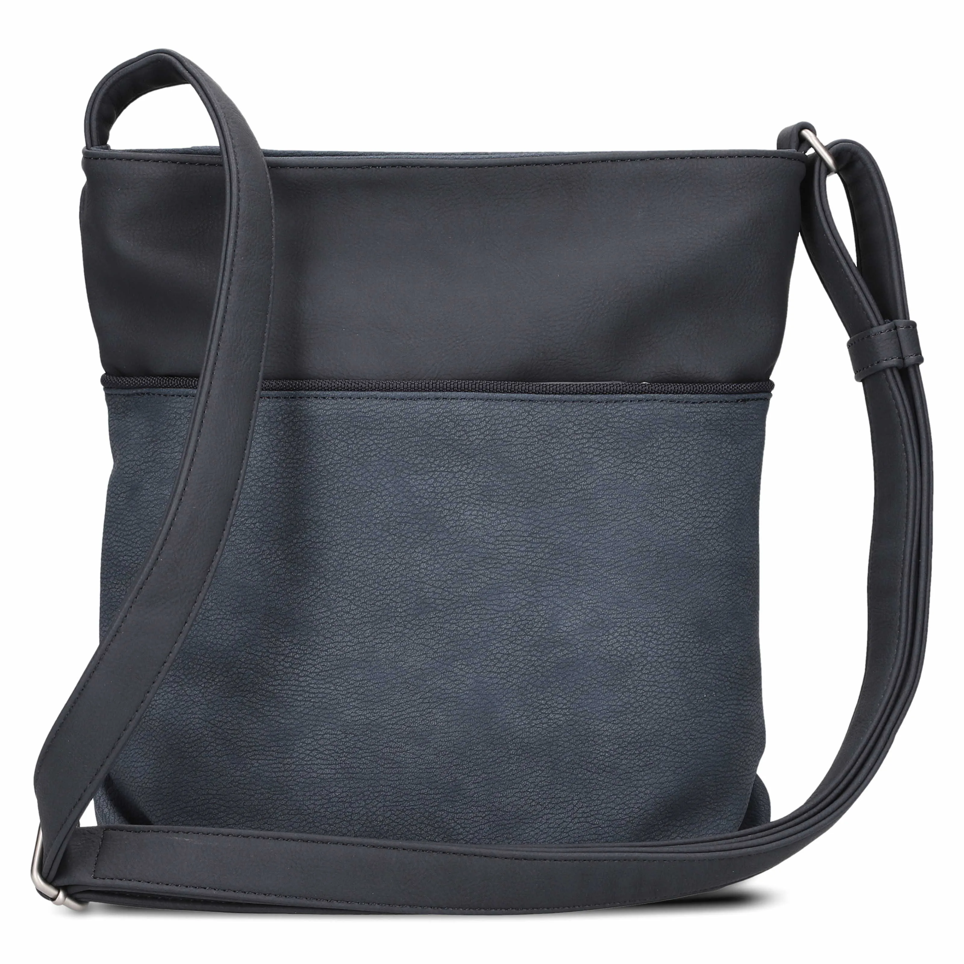 ZWEI Beuteltasche Blau Lederimitat