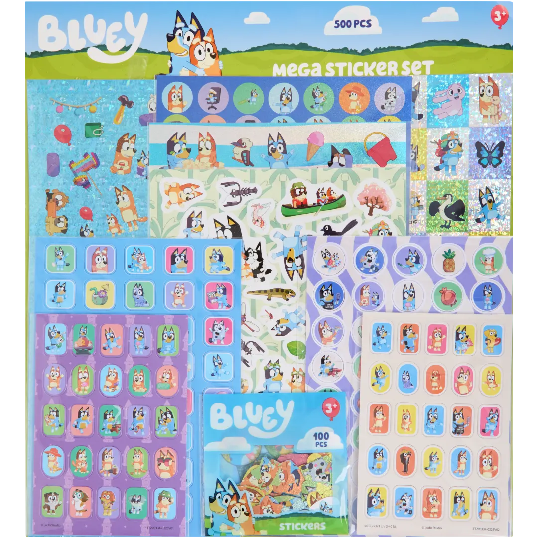 XL stickerset 500 stuks | diverse varianten