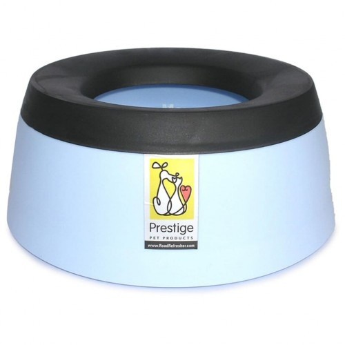 Garrafa de água anti-gotejamento para cães e gatos, azul