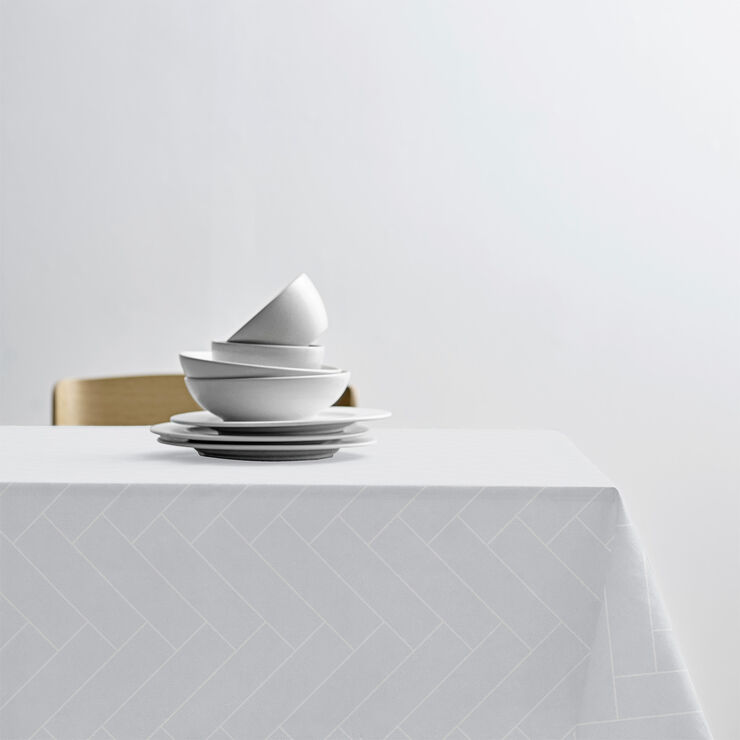 Södahl Dug dia180 Tiles Damask White White