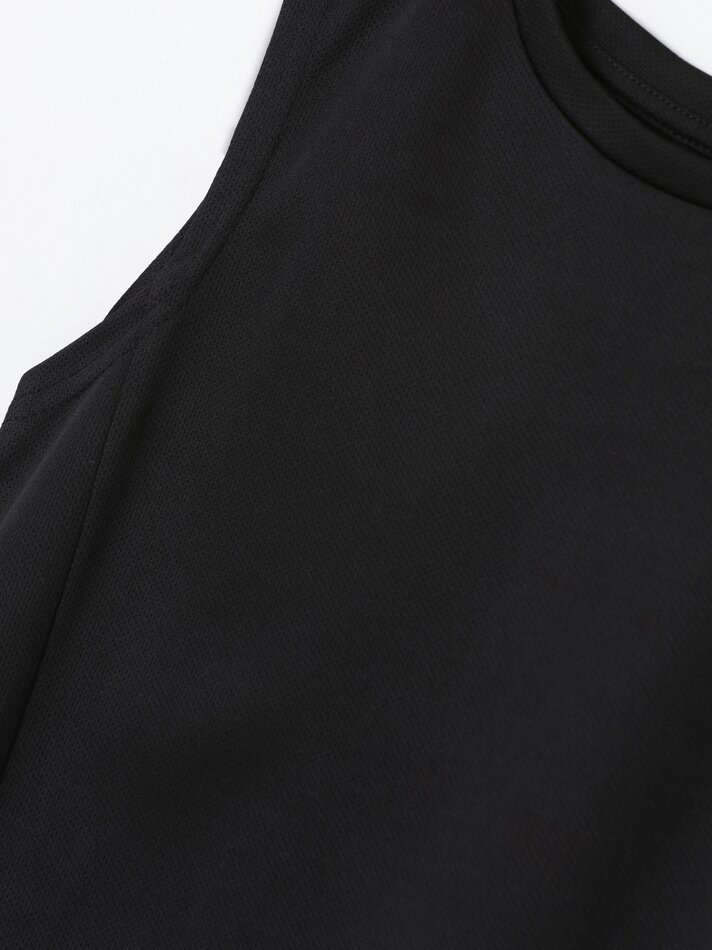 Camiseta esportiva sem mangas - Preta