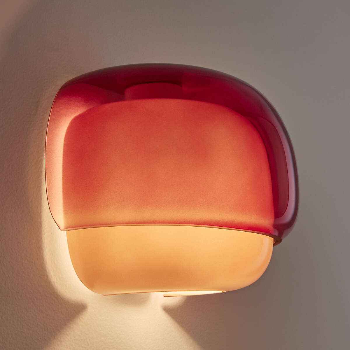 LA REDOUTE INTERIEURS<br>Arandela em vidro colorido, Kinoko