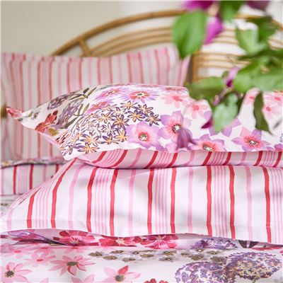 Linge de lit percale motif floral