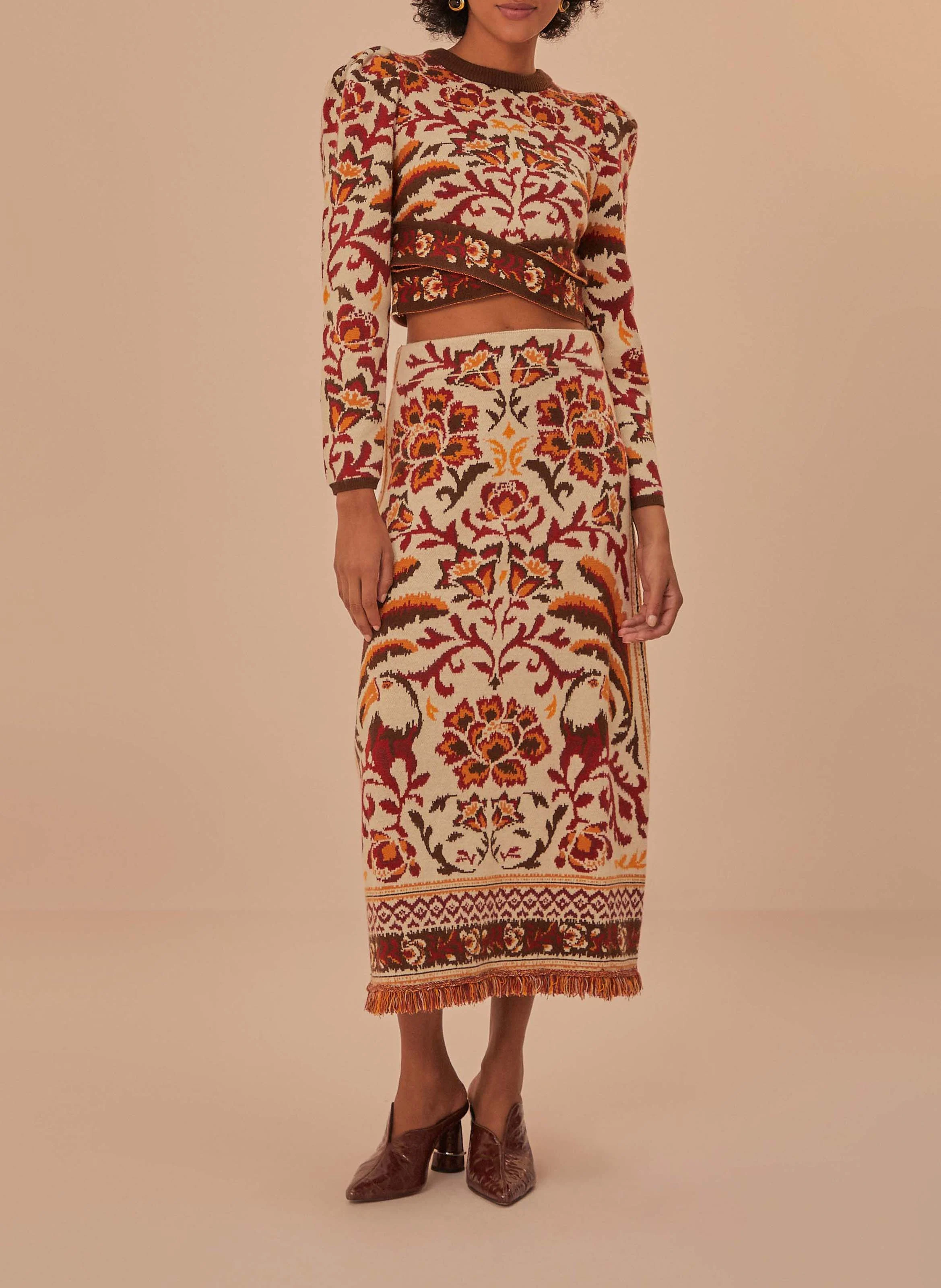 Jupe à motifs | Multicolore