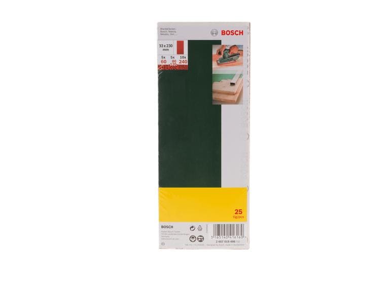Bosch 25-teiliger Schleifblatt-Set für Schwingschleifer Universale Schleifblätter