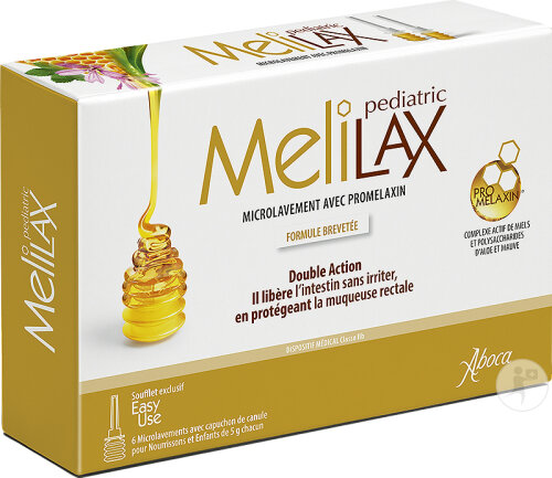 Aboca Melilax Pediatric Microlavements Nourissons Et Enfants 6x5g