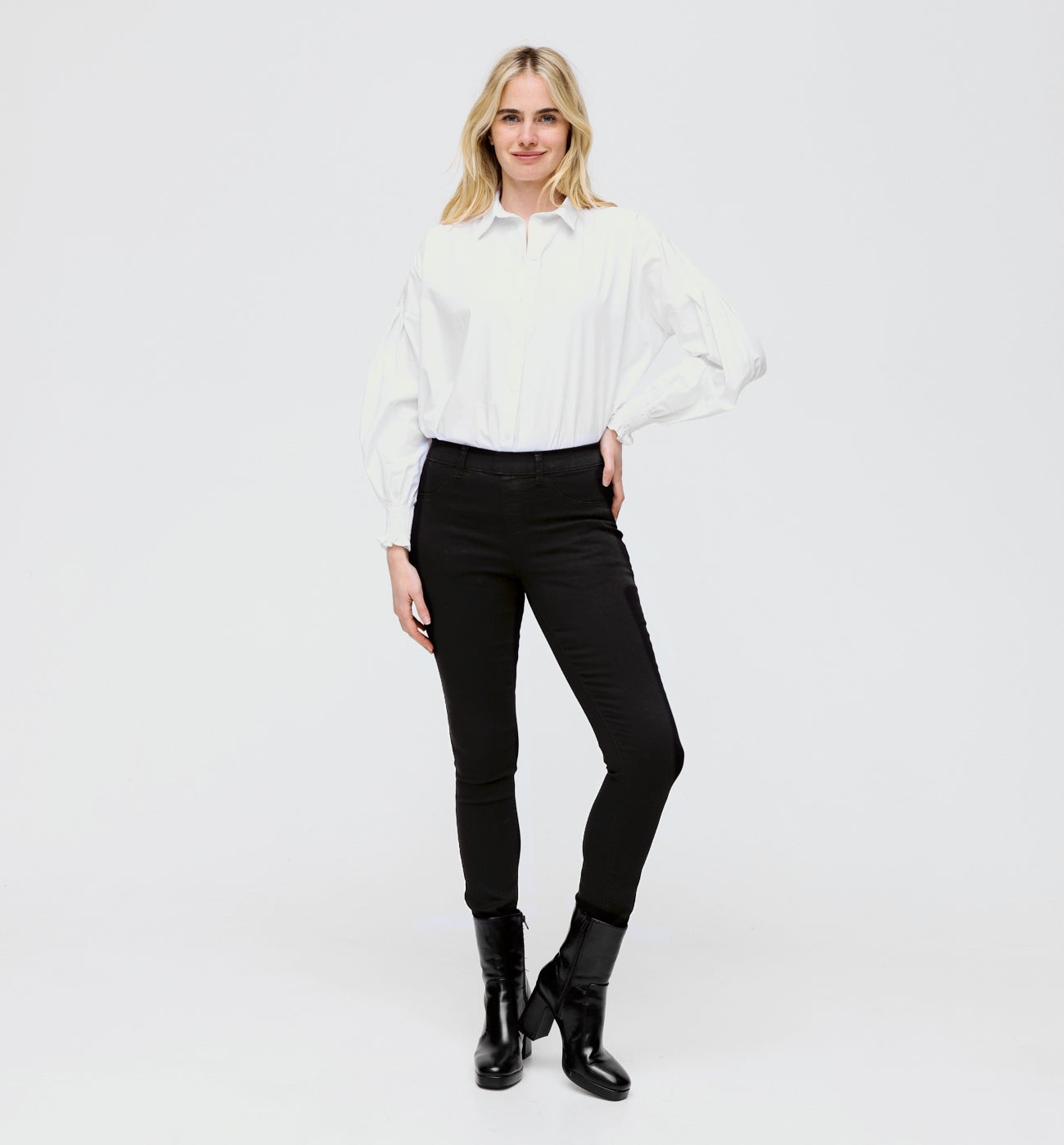 Jeggings en toile Femme - Noir