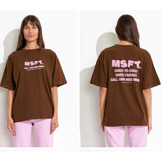 Misfit Coast Caller Os Tee Chocolate Women FA23
