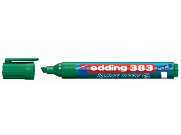 edding 383 flipchart - Markør - for flip-over tavle - grøn - vandbaseret blæk - 1-5 mm