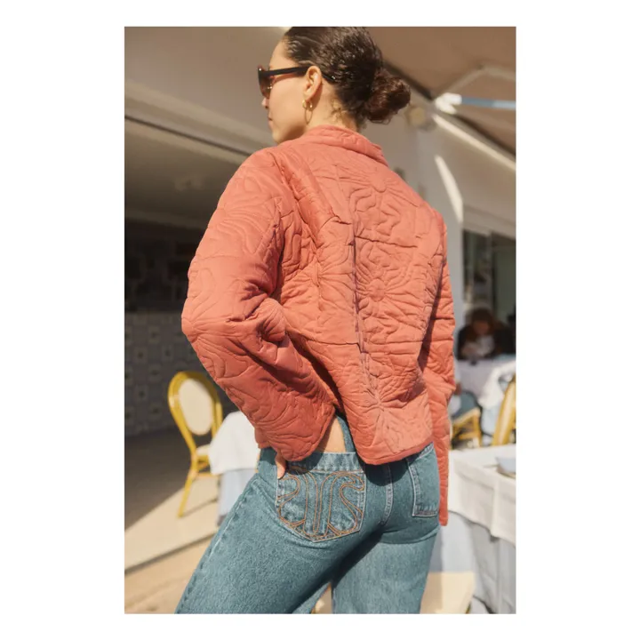 Alma Deia Jean Flare en Coton Bio | Denim brut